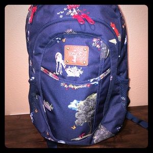 Dakine navy blue forest animals backpack